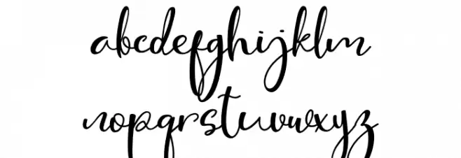 Cute Thing Script (Demo) Caratteri MINUSCOLO