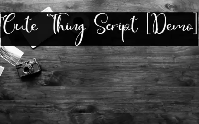 Cute Thing Script [Demo] Font examples