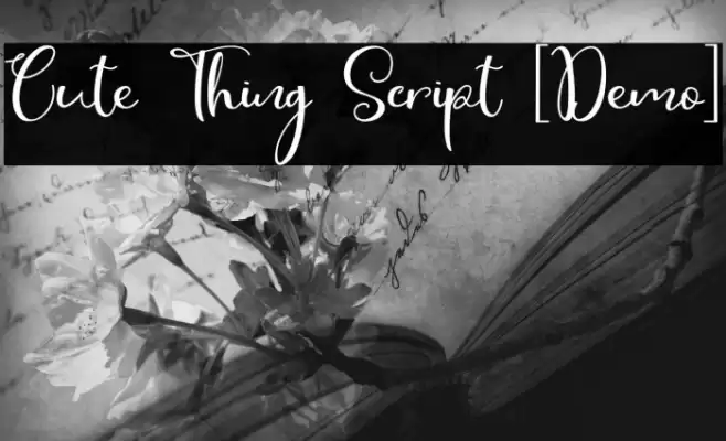 Cute Thing Script [Demo] Font examples