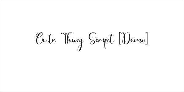 Cute Thing Script [Demo] Logo