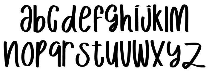 Cute Tuna Font LOWERCASE