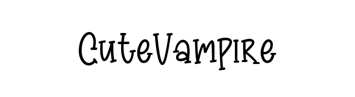 Cute Vampire  Frei Schriftart Herunterladen
