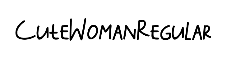Cute Woman Regular  Fuentes Gratis Descargar