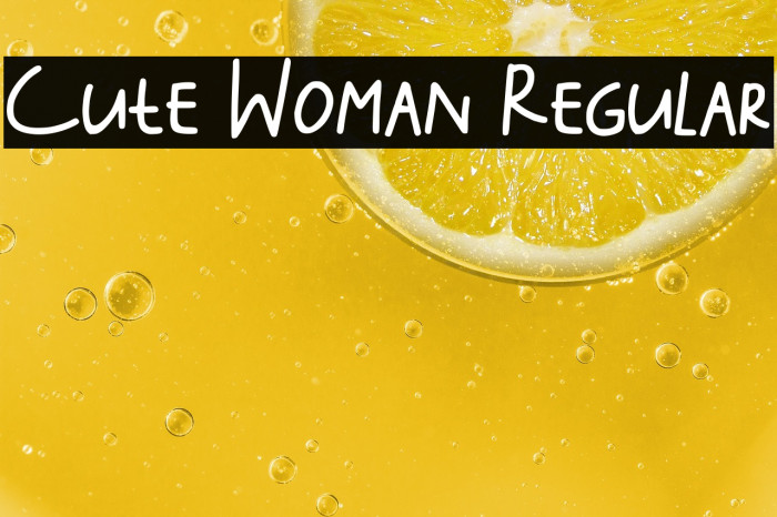 Cute Woman Regular Example 2