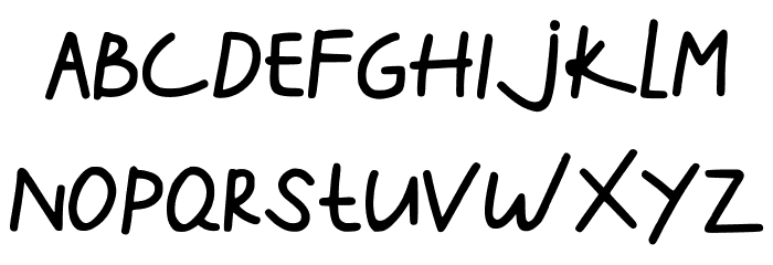 Cute Woman Regular Font LOWERCASE