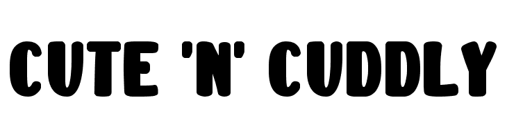 Cute 'n' Cuddly  Frei Schriftart Herunterladen