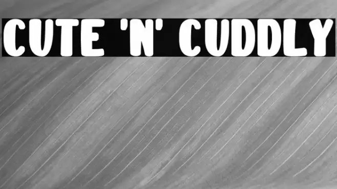 Cute 'n' Cuddly Font examples