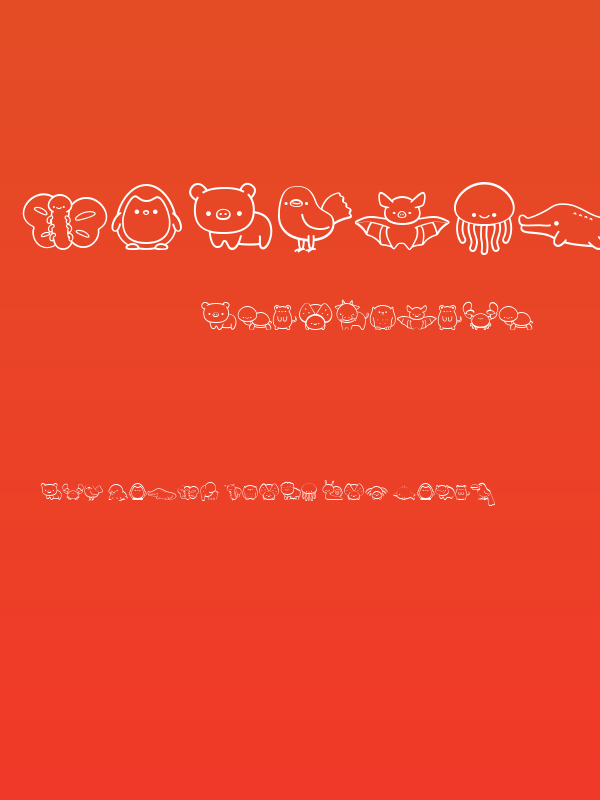 CuteAnimalsDingbat Poster