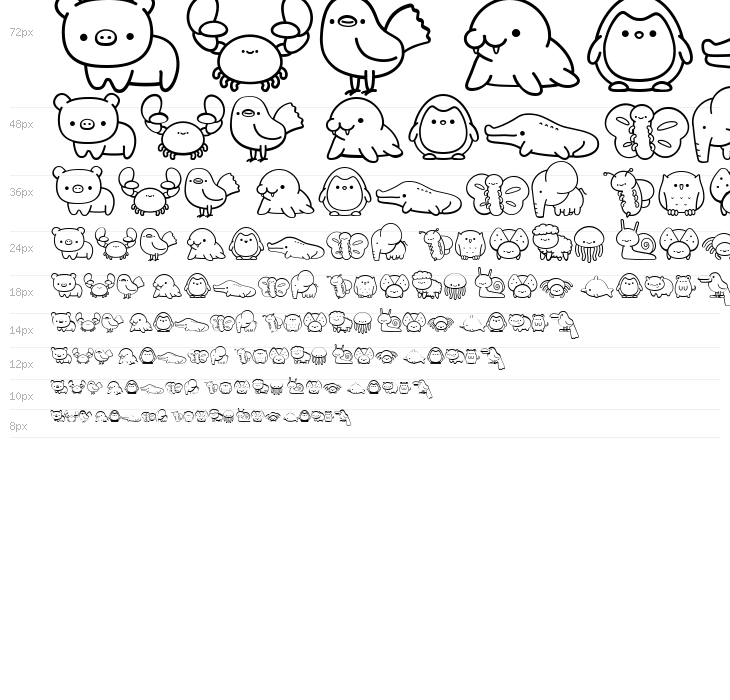 CuteAnimalsDingbat Waterfall