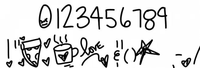 CuteAsAButton Font OTHER CHARS