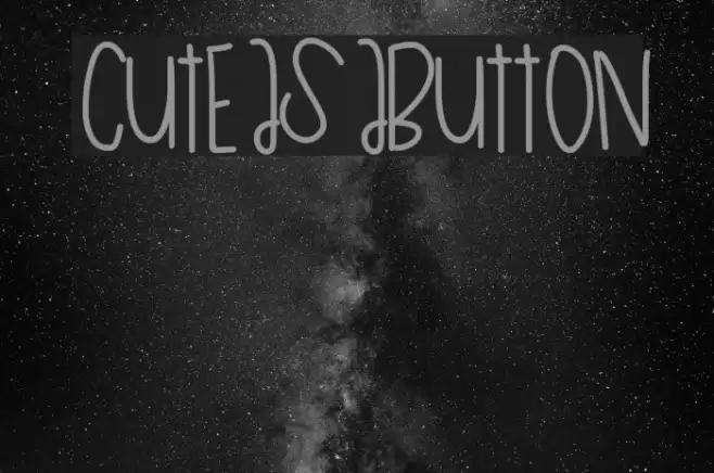 CuteAsAButton Font examples
