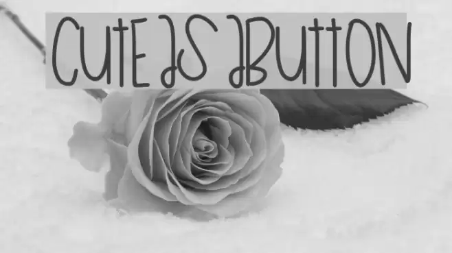 CuteAsAButton Font examples
