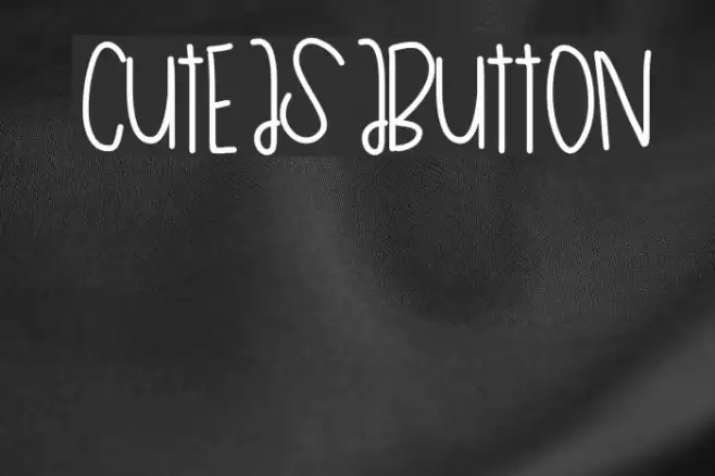 CuteAsAButton Font examples
