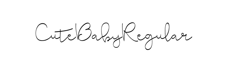 CuteBabyRegular  Frei Schriftart Herunterladen