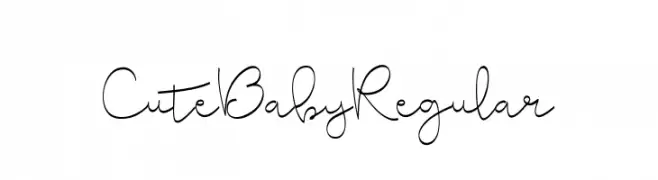 CuteBabyRegular  フリーフォントのダウンロード