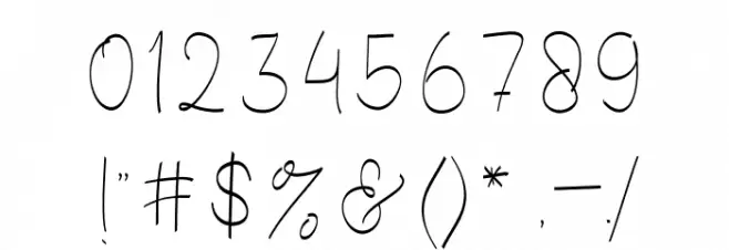 CuteBabyRegular Font OTHER CHARS