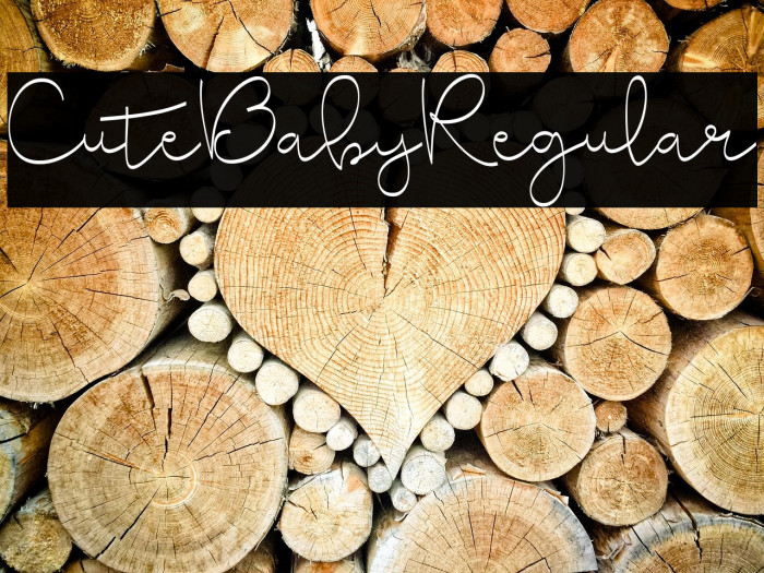 CuteBabyRegular Example 1