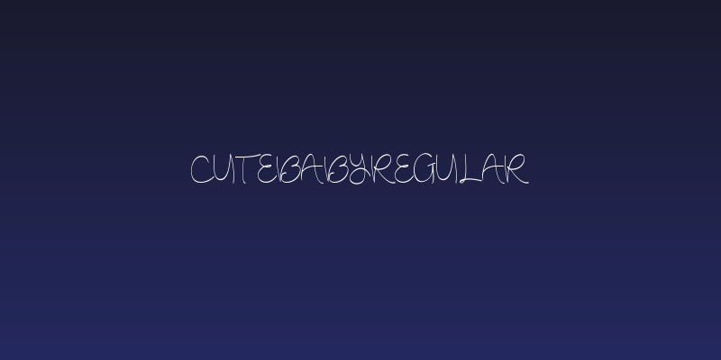 CuteBabyRegular Social Header