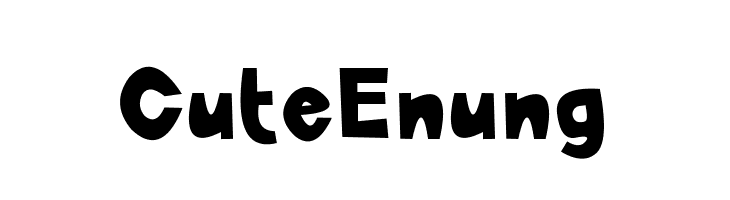 CuteEnung  font caratteri gratis