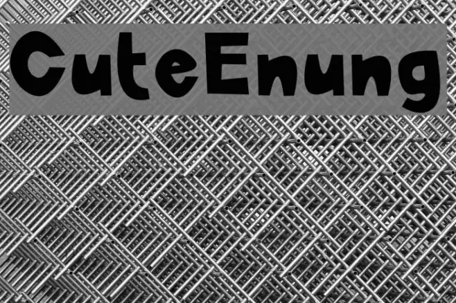 CuteEnung Font examples
