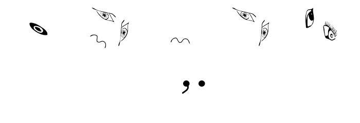 CuteFaces Font OTHER CHARS