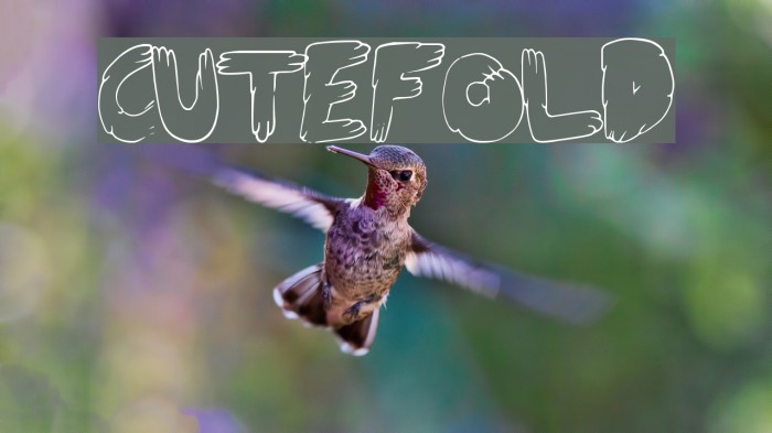 CuteFold Font examples
