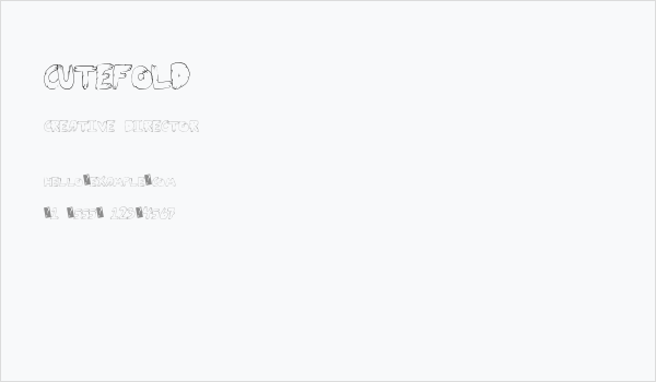 CuteFold Business Card