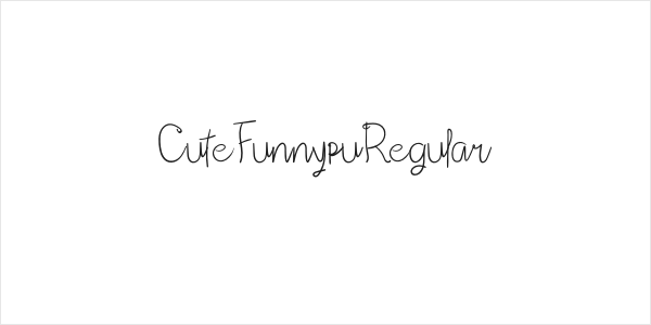 CuteFunnypuRegular Logo