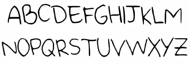 CuteHandWriting Fonte MAIÚSCULAS