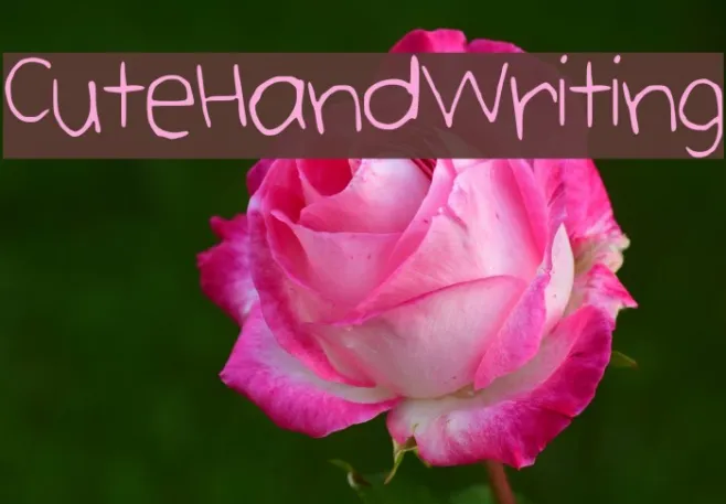 CuteHandWriting Example 2