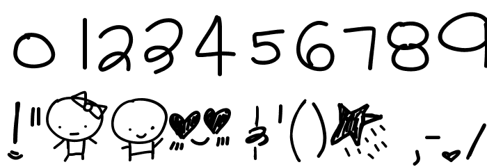 CuteLove Font OTHER CHARS