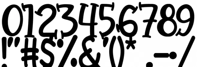 CuteSweet Font OTHER CHARS