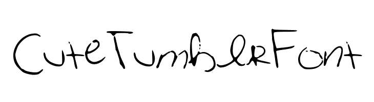 CuteTumblrFont  नि: शुल्क फ़ॉन्ट्स डाउनलोड