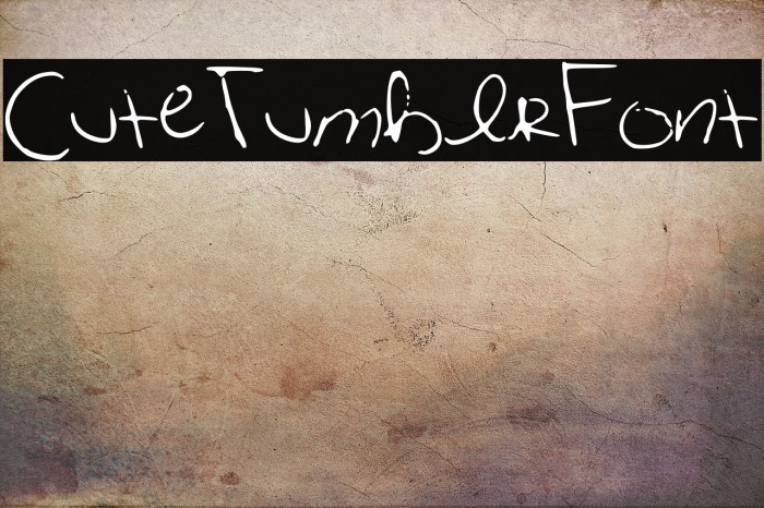 CuteTumblrFont خط examples