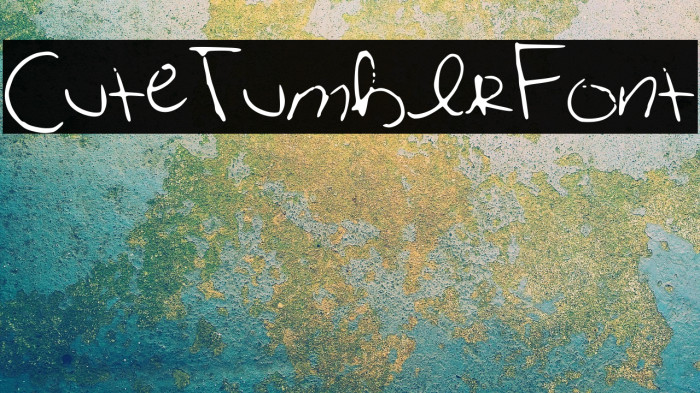 CuteTumblrFont خط examples