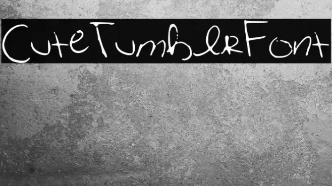 CuteTumblrFont Шрифта examples