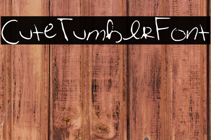 CuteTumblrFont خط examples