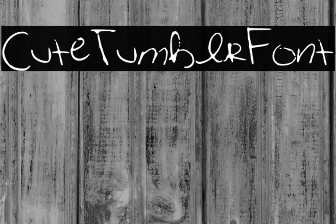 CuteTumblrFont Шрифта examples