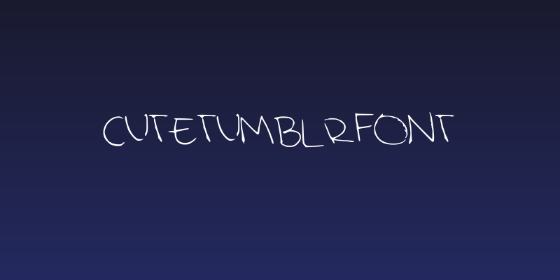 CuteTumblrFont Social Header