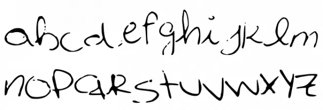 CuteTumblrFont Шрифта строчной