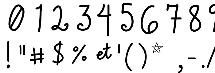 CuteWriting Font OTHER CHARS