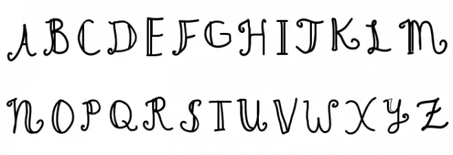 CuteWriting Polices MAJUSCULES