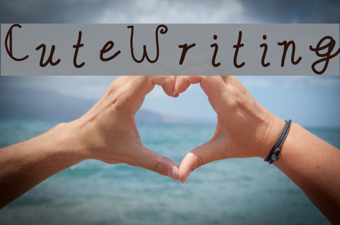 CuteWriting Font examples