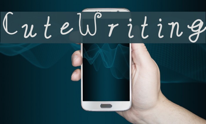 CuteWriting Font examples