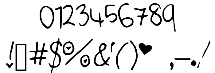 Cute_Font Font OTHER CHARS