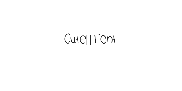 Cute_Font Logo