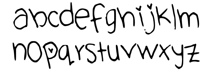 Cute_Font Font LOWERCASE
