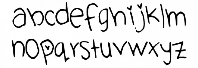 Cute_Font フォント 小文字