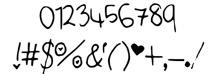 Cute_Heart_Font Font OTHER CHARS