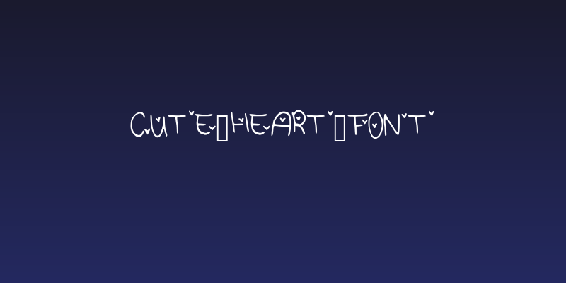 Cute_Heart_Font Social Header